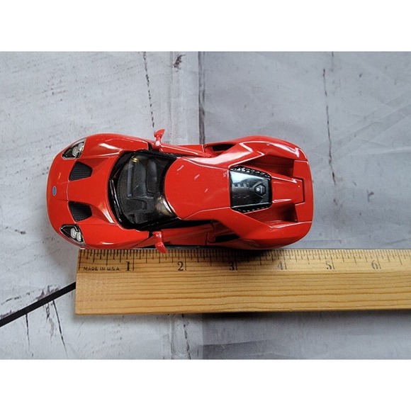 5" Kinsmart 2017 Ford GT Scale Diecast Model Toy Car- Red - Picture 9 of 10